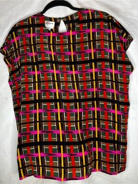 Rodier VTG NWT silk colorblock blouse 5